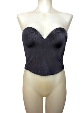 Maidenform Black Strapless Longline Bustier Bra